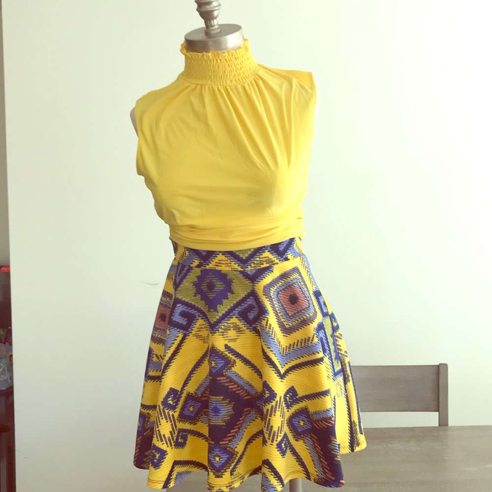 Summer fun fit top&skirt sold together or separate